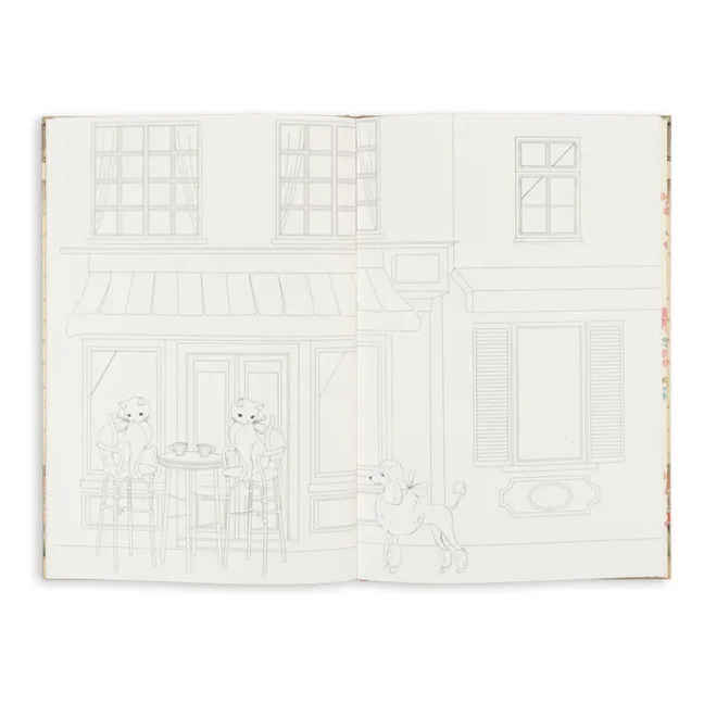 Libro da colorare con adesivi