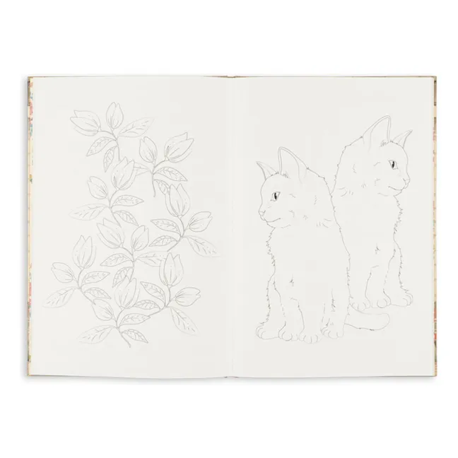 Libro da colorare con adesivi