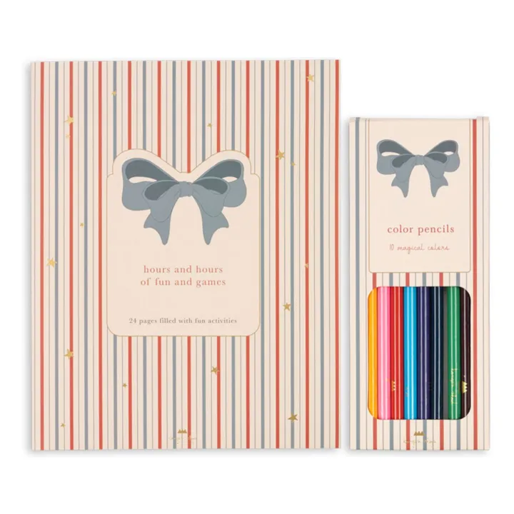 Cahier d'activité avec ses crayons de couleur- Image produit n°0