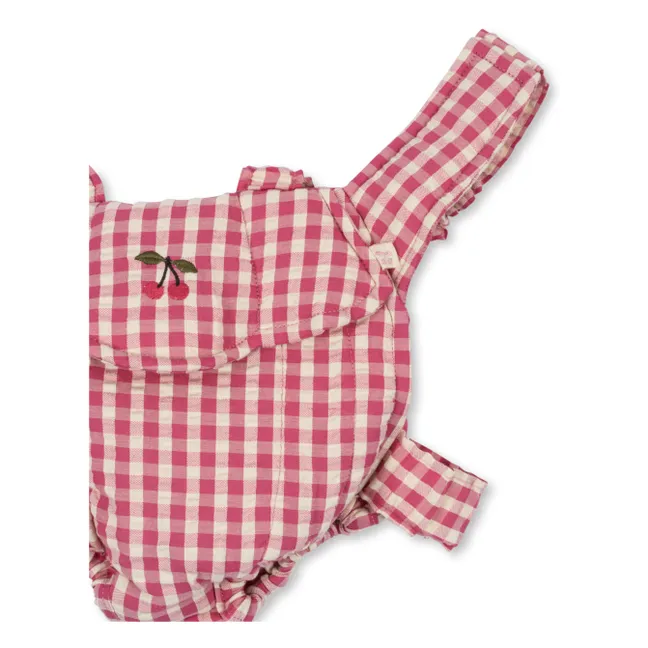 Porte-poupée Bubblegum Check | Rose