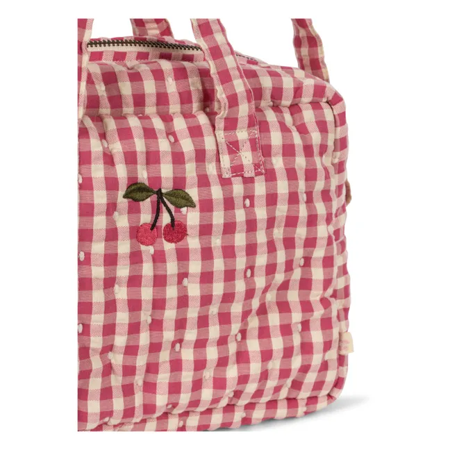 Sac à langer pour poupée Bubblegum Check | Rose