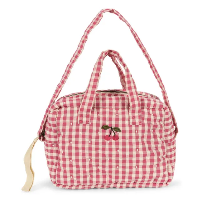 Sac à langer pour poupée Bubblegum Check | Rose