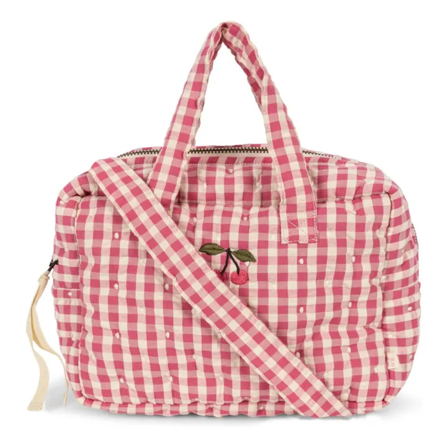 Sac à langer pour poupée Bubblegum Check | Rose
