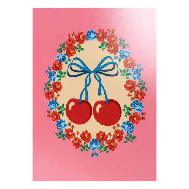 Cherry Bow Koffer | Rosa