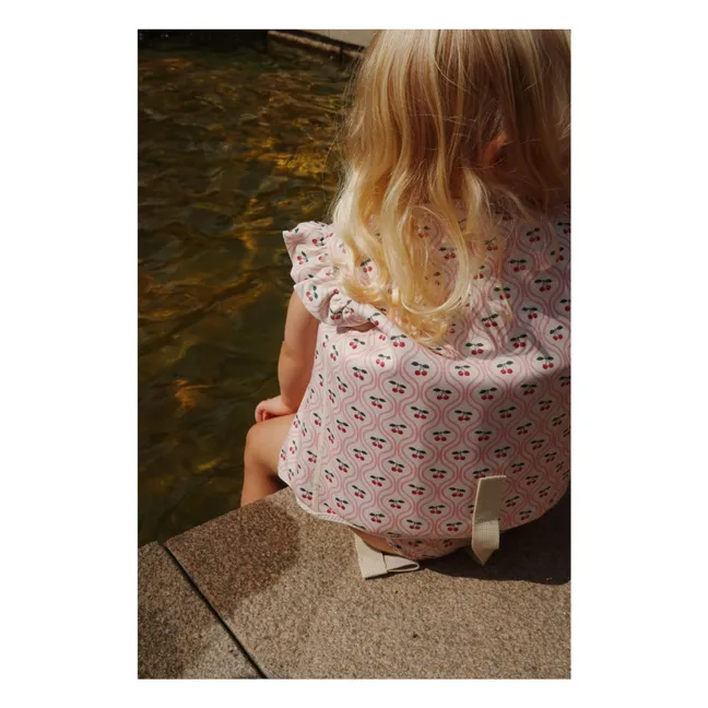 Gilet de natation à volant Cherry | Rouge cerise