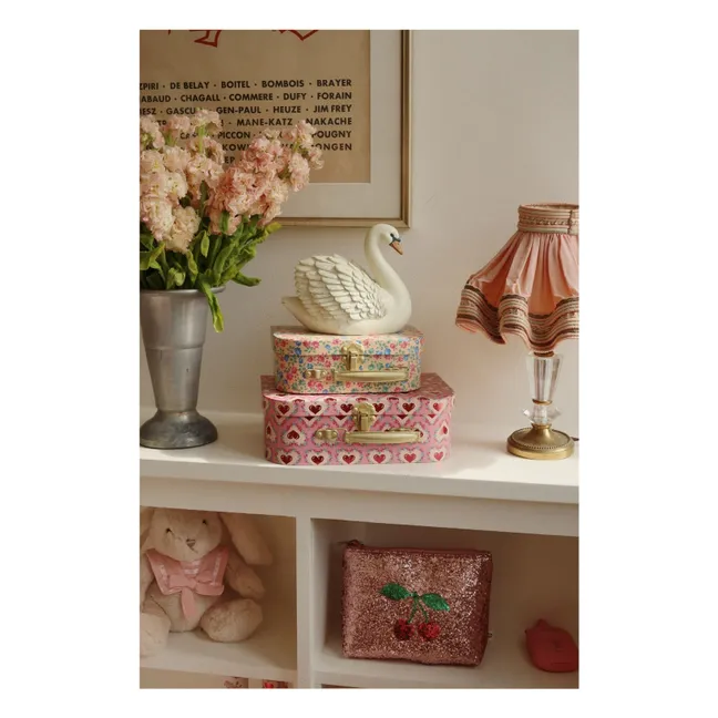 Petites valises en carton - Set de 2 | Rose