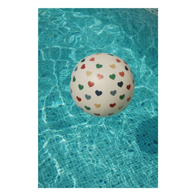 Ballon gonflable Cœurs | Ecru
