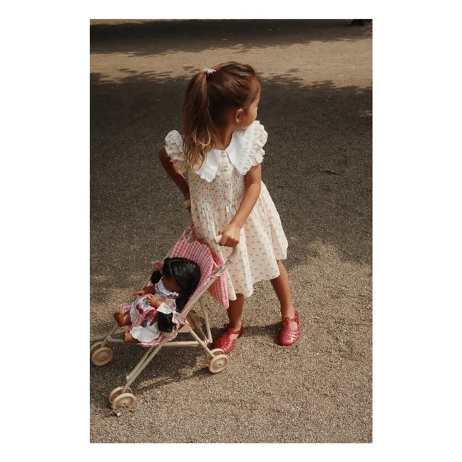 Puppenwagen Bubblegum Check | Rosa