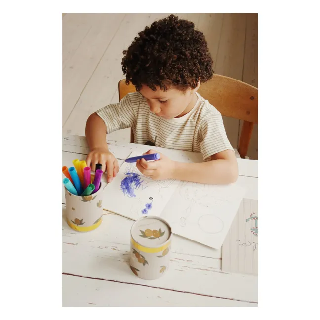 Lemon felt-tip box | Lemon yellow