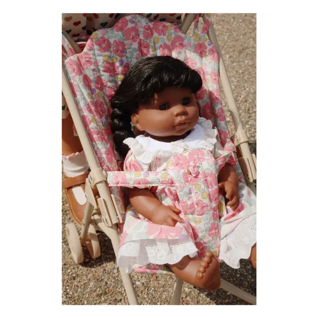 Puppenwagen Englische Rose | Rosa