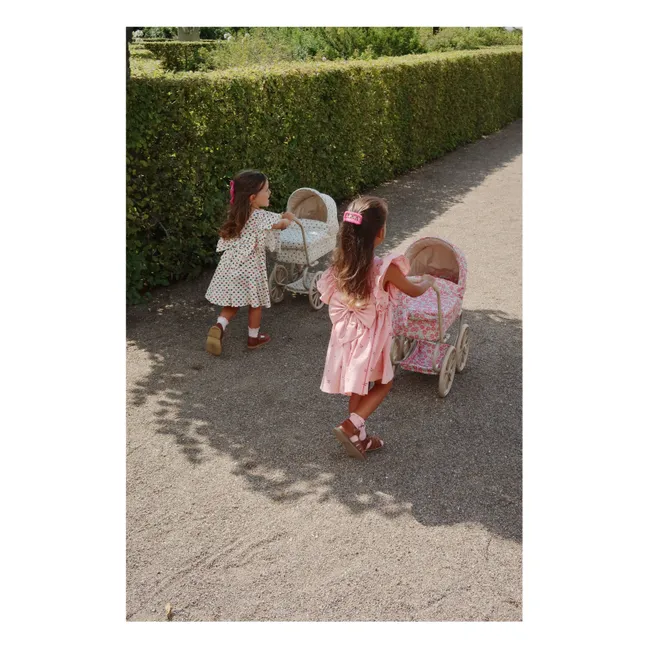 Puppenwagen für Puppe Rose Anglaise | Rosa