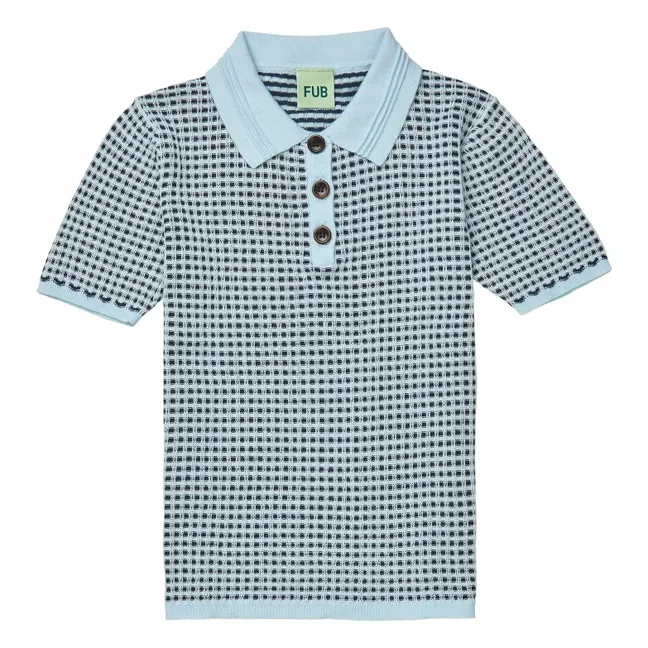 Polo-Shirt Extra Feinmaschig Bio-Baumwolle | Hellblau