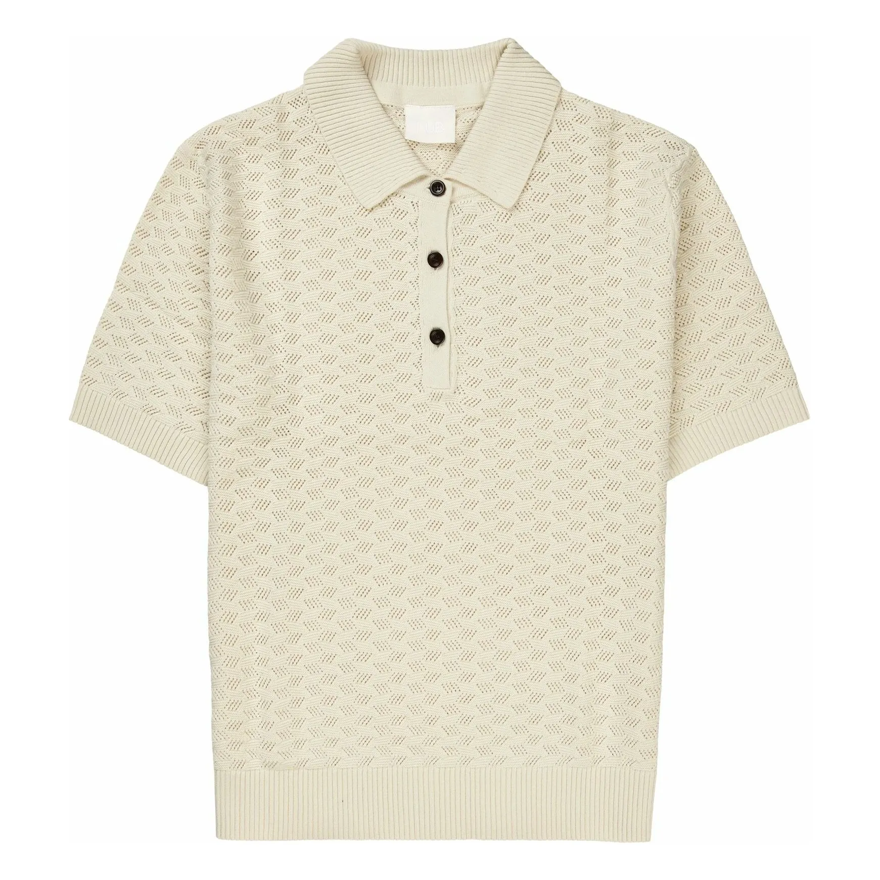 Fub Women's Ecru Polo High Twist Organic Cotton - Collection