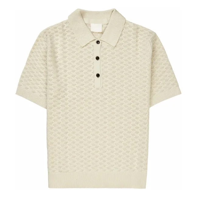 Polo in cotone biologico High Twist - Collezione donna | Ecru