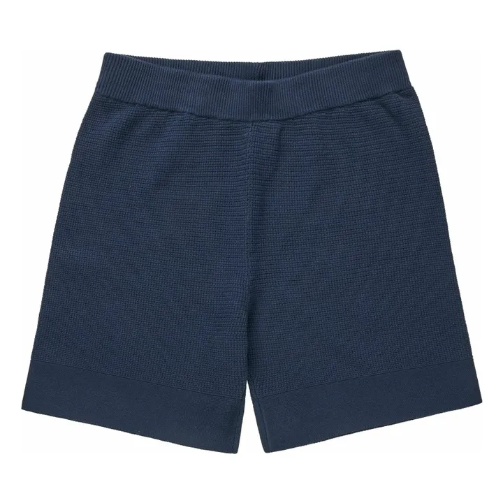Short Structuré Coton Bio - Collection Femme | Bleu marine- Image produit n°0