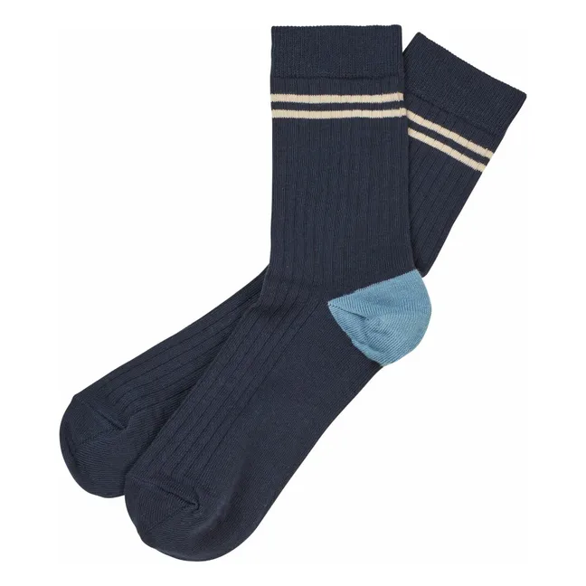 Set di 2 paia di calzini da tennis - Collezione donna | Blu marino