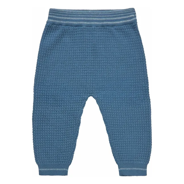 Jogger Structure Fine Mesh Organic Cotton | Blue