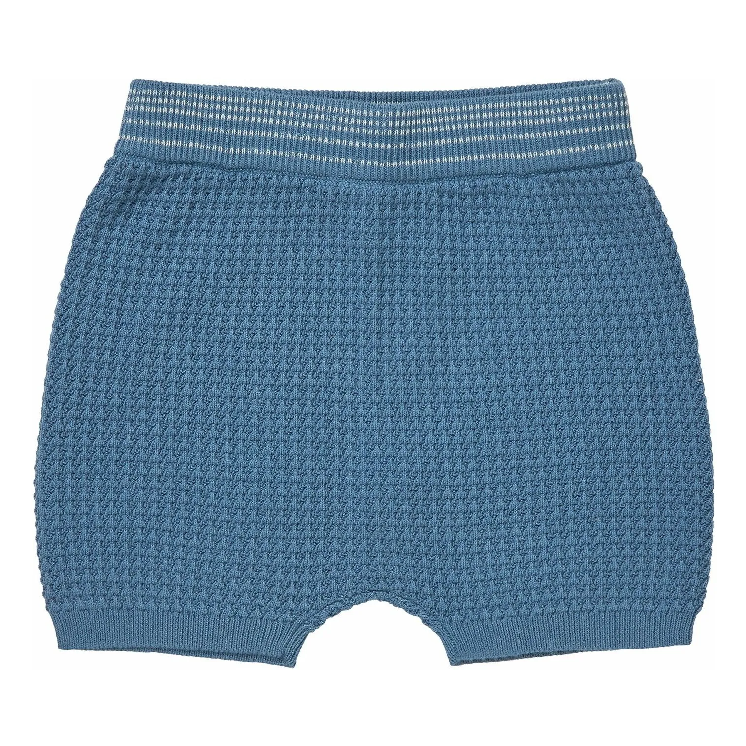 Fub Blue Organic Cotton Fine Mesh Structure Shorts