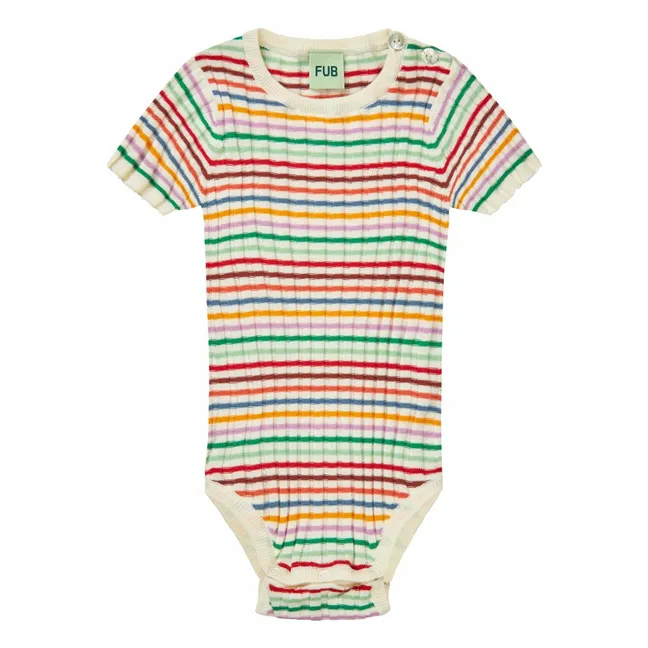 Gerippter Body Extra Feine Maschen Bio-Baumwolle | Grün