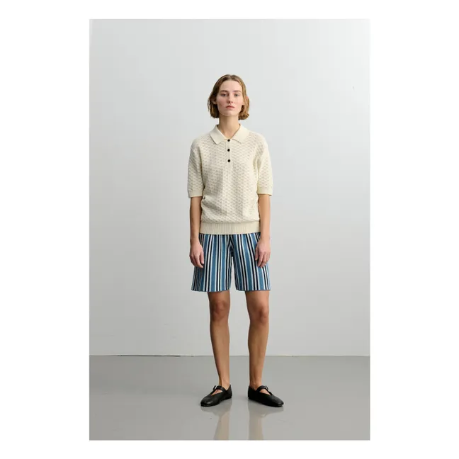 Polo in cotone biologico High Twist - Collezione donna | Ecru