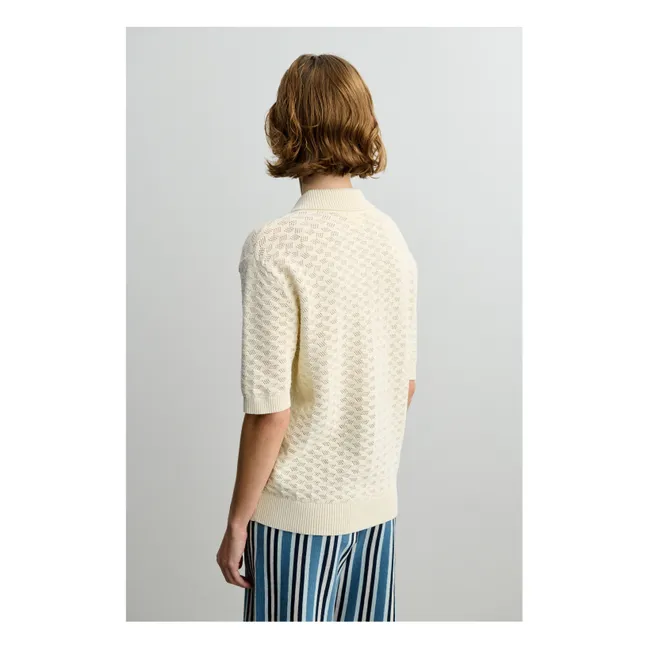 Polo in cotone biologico High Twist - Collezione donna | Ecru
