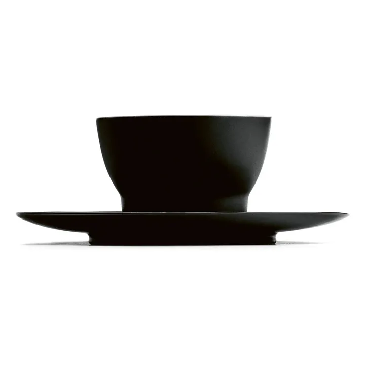 Porcelain cups, Ann Demeulemeester - Set of 2 | Black- Product image n°0