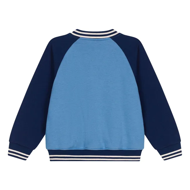 Bomber Bref Coton Bio | Bleu