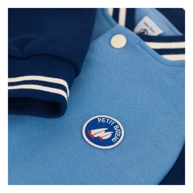 Bomber Bref Coton Bio | Bleu
