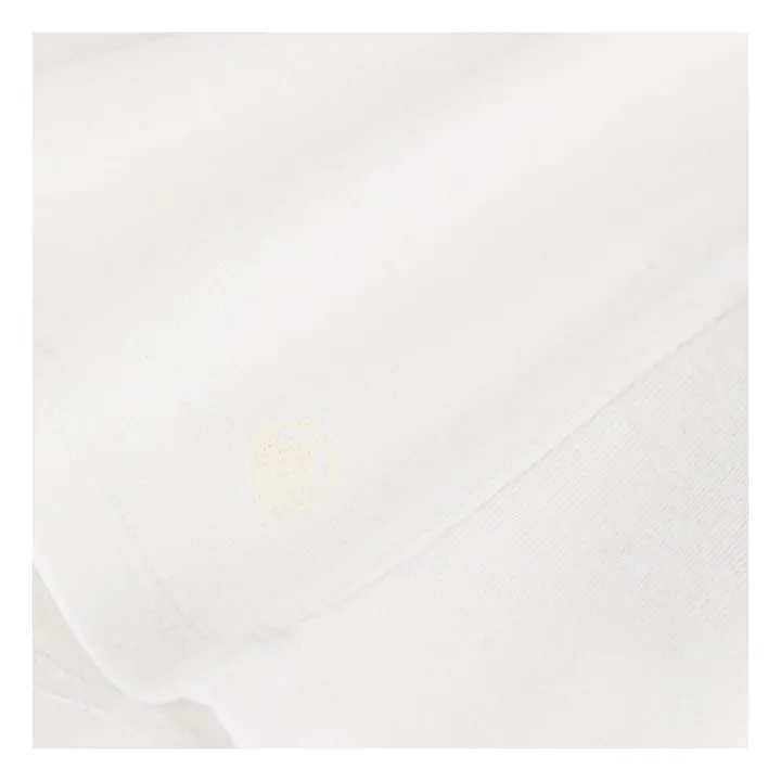 T-Shirt Cocotte Col Rond Coton Bio | Blanc- Image produit n°3