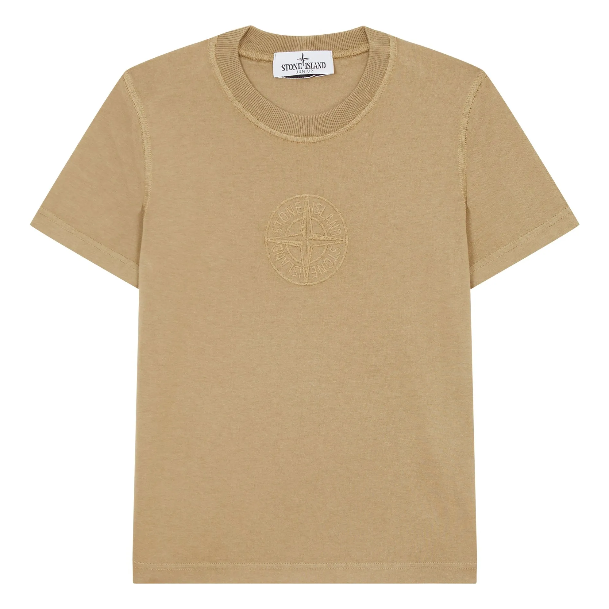 Stone Island Taupe Brown Plain T-Shirt