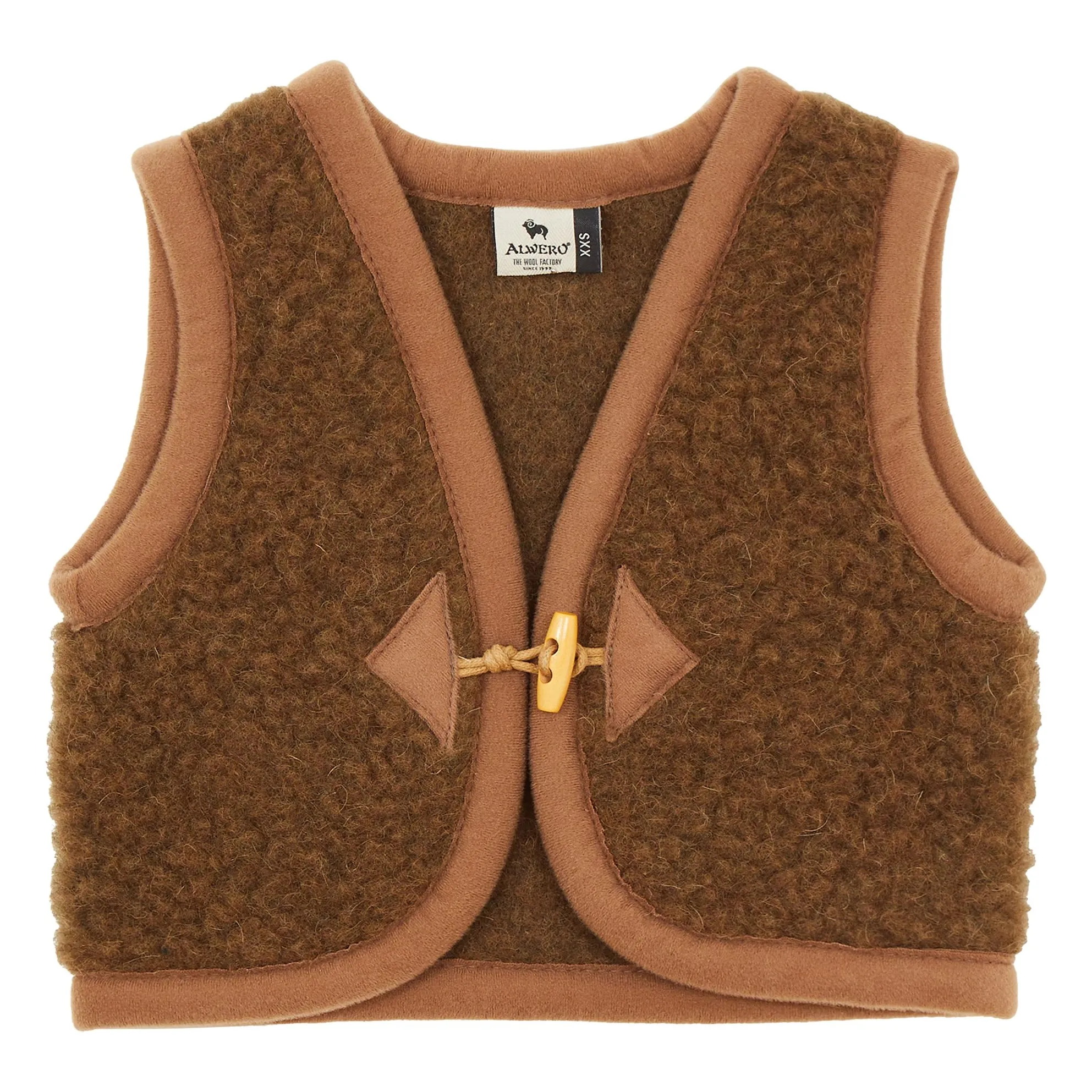 Alwero Chocolate Alpen Junior Sleeveless Vest