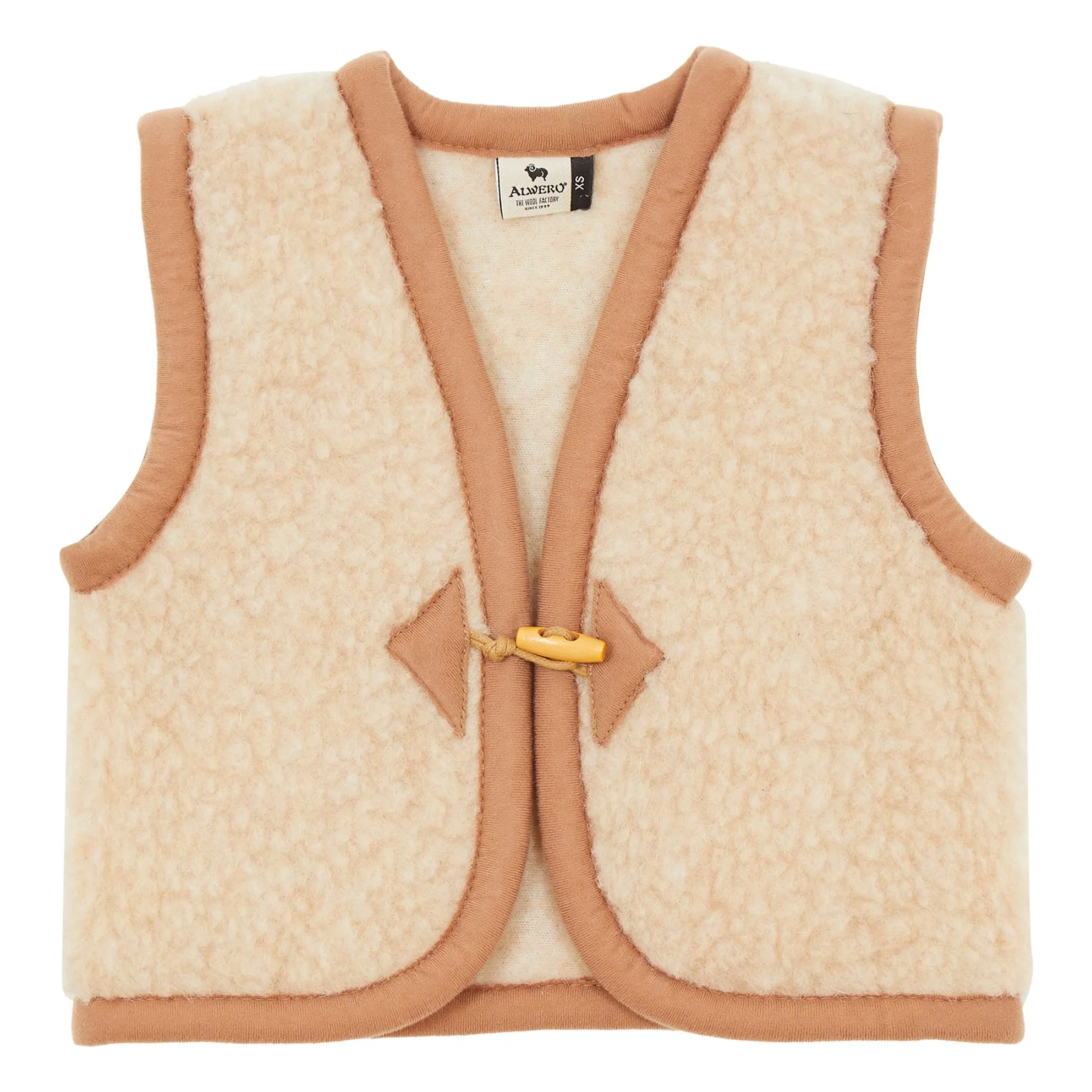 Alwero Beige Alpen Baby Sleeveless Vest
