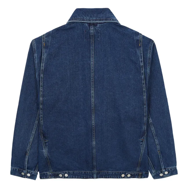 OG Giacca in cotone biologico double front in denim | Blu