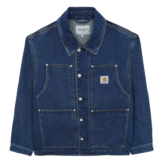 OG Giacca in cotone biologico double front in denim | Blu