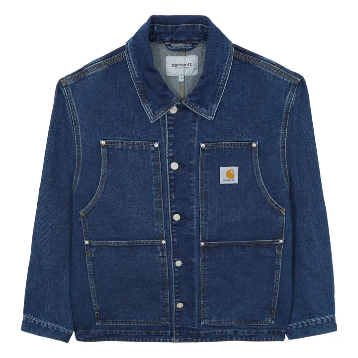 OG Giacca in cotone biologico double front in denim | Blu- Immagine del prodotto n°0