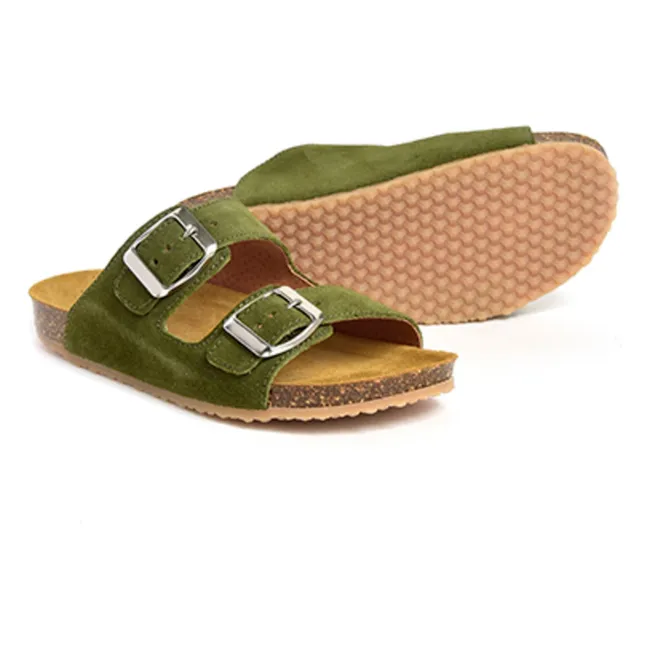 Two Con Me - Sandalen mit Doppelschnalle | Khaki