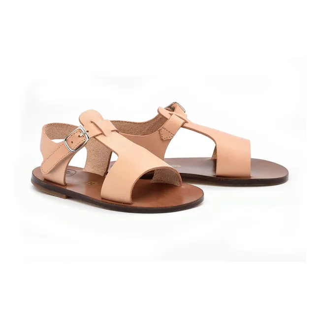 Sandalen mit dicken Riemchen | Natur