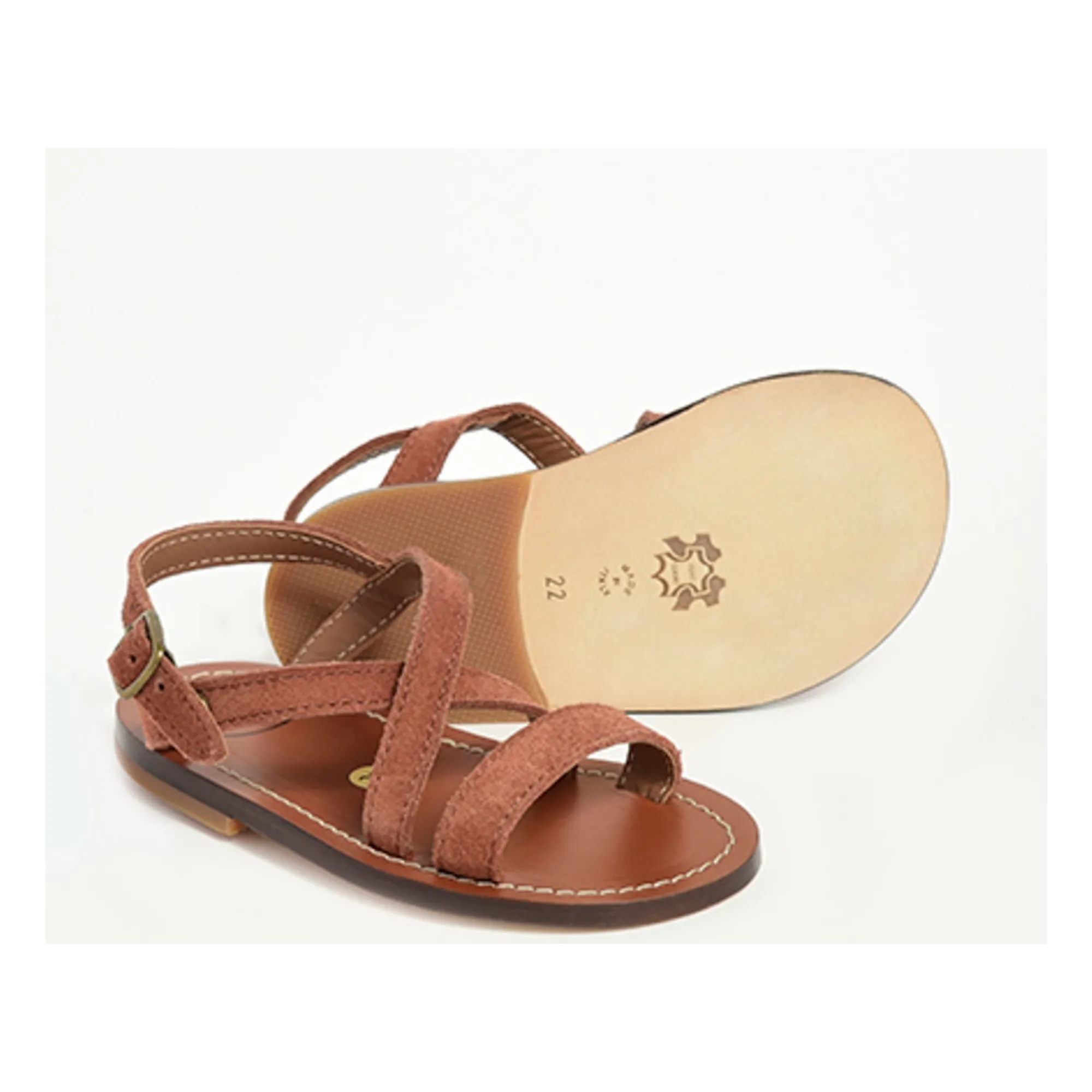 Sandales Lanières Croisées | Marron- Image produit n°3