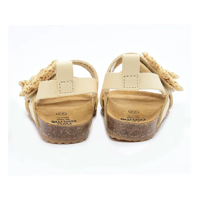 Two Co Me - Sandalen Blumen | Latte