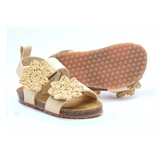 Two Co Me - Sandalen Blumen | Latte