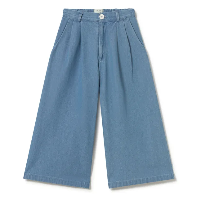 Pinstripe Jeans | Blue