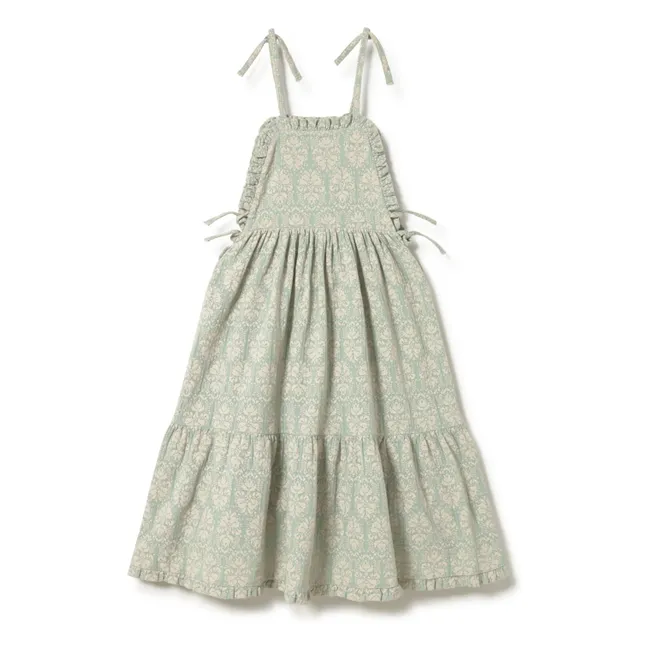 Robe Vintage Coton Bio | Vert amande