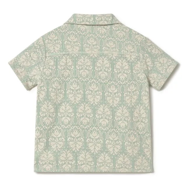 Camisa vintage de algodón orgánico | Verde Almendra