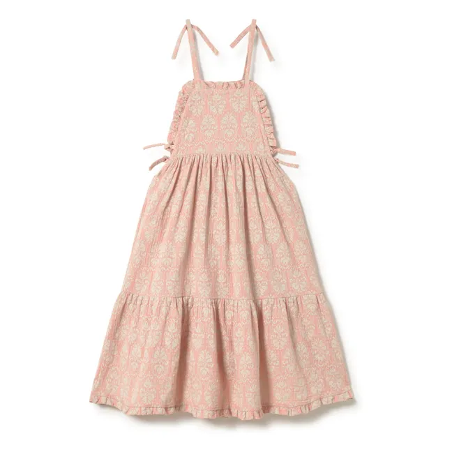 Vintage-Kleid aus Bio-Baumwolle | Rosa