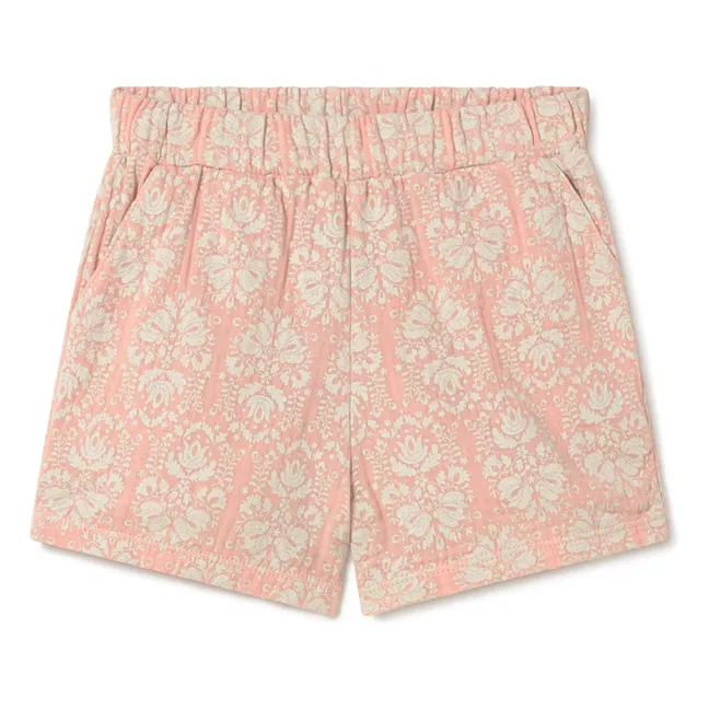 Pantalones cortos vintage de algodón orgánico  | Rosa