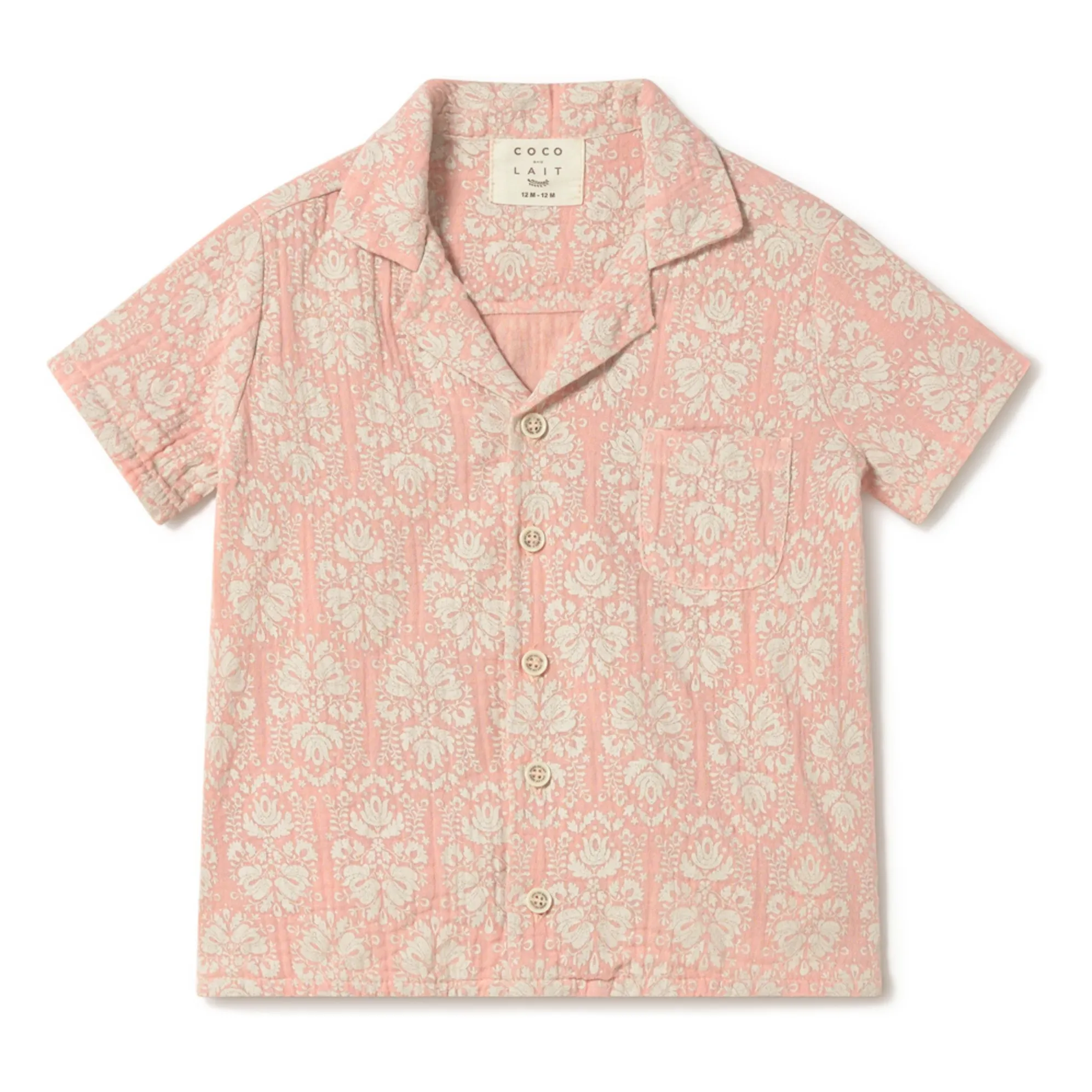Chemise Vintage Coton Bio | Rose- Image produit n°0