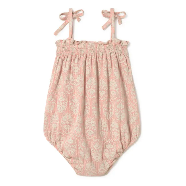 Barboteuse Vintage Coton Bio | Rose