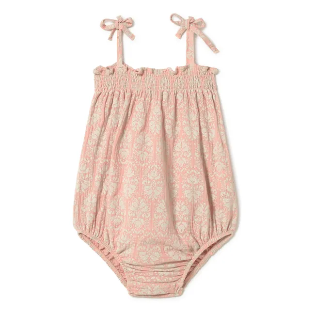 Barboteuse Vintage Coton Bio | Rose