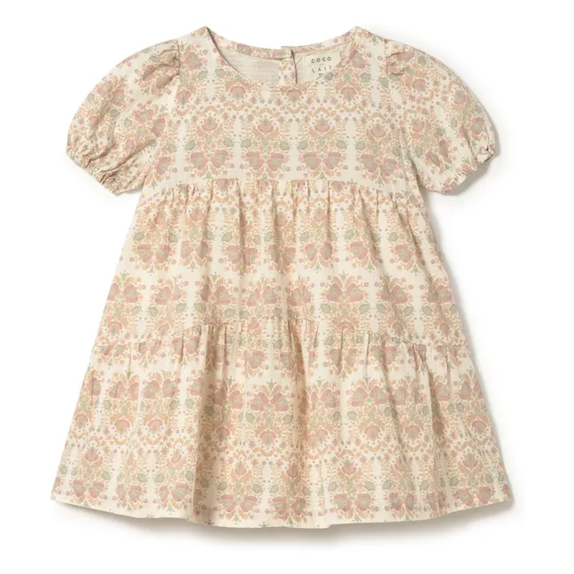 Kleid Blumen Bio-Baumwolle | Seidenfarben
