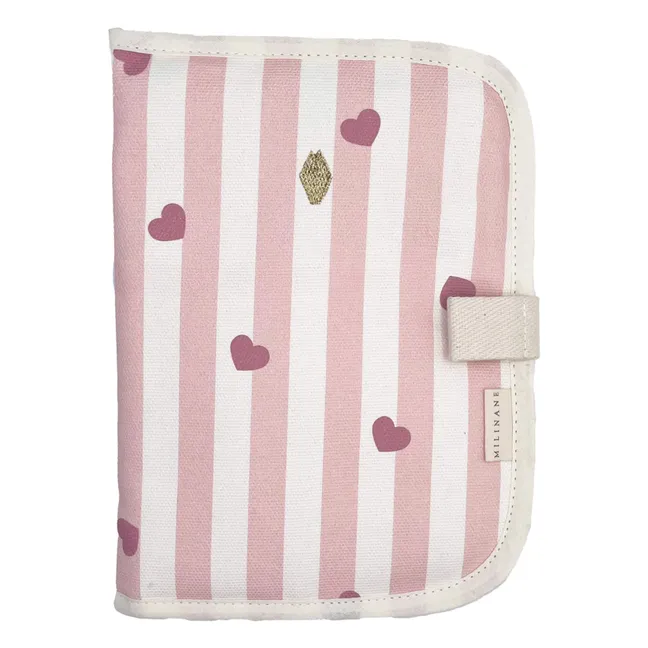 Protège carnet de santé Edgar | Rose pâle